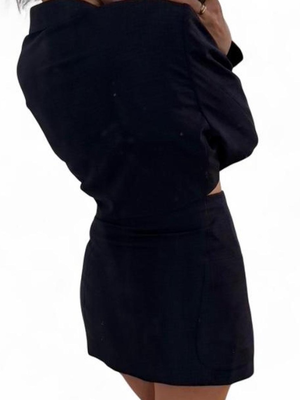 Prada Cropped Navy Blazer and Skirt Set - Picture 5 of 12